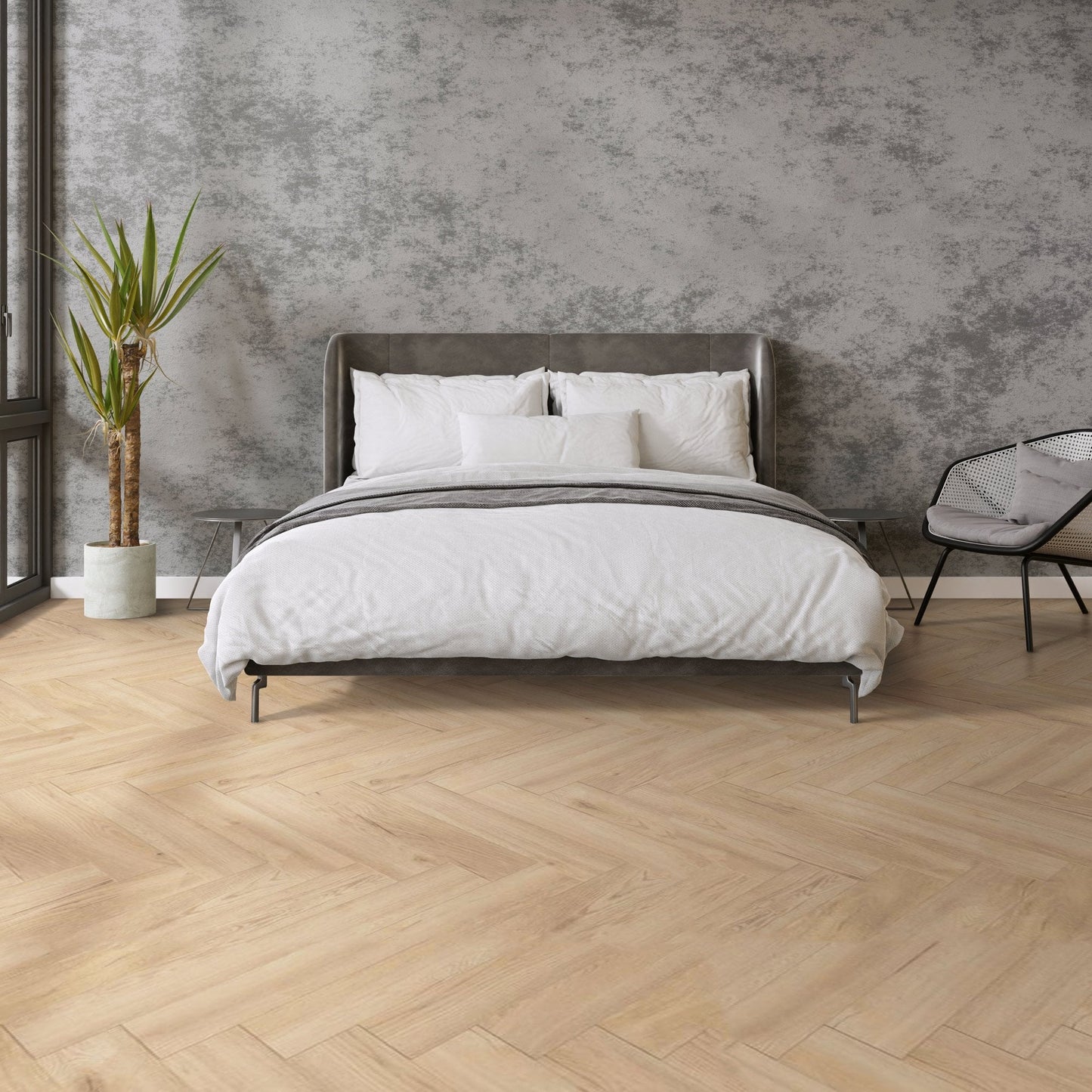 Kronotex | Tolouse Oak - Herringbone 8mm Laminate Sample - D3678 (SKU-344533)