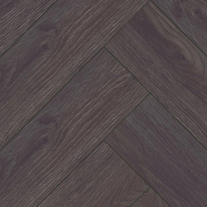 Elba Oak Black - Herringbone 8mm Laminate Flooring (122371)