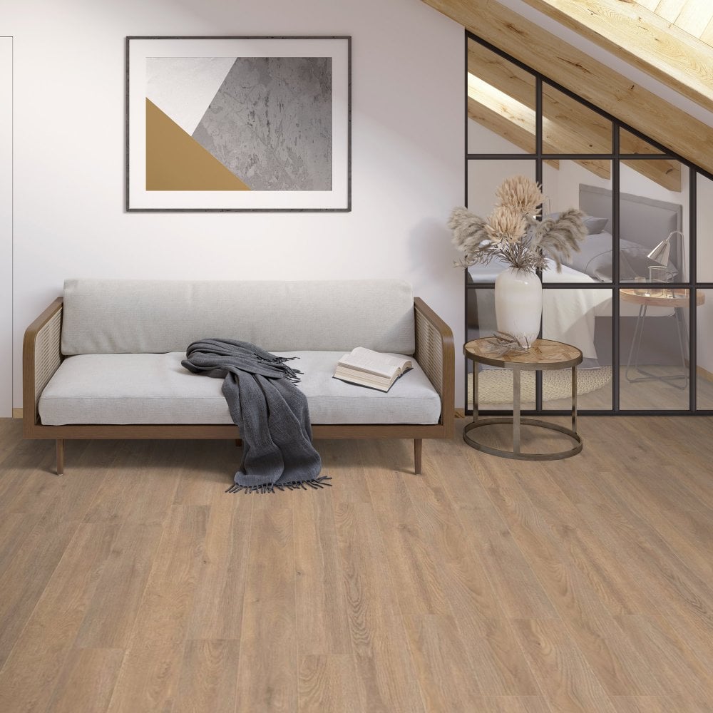 Kronotex | Elba Oak Beige - Amazone Aqua 10mm Laminate Sample - D6014 (SKU-344538)