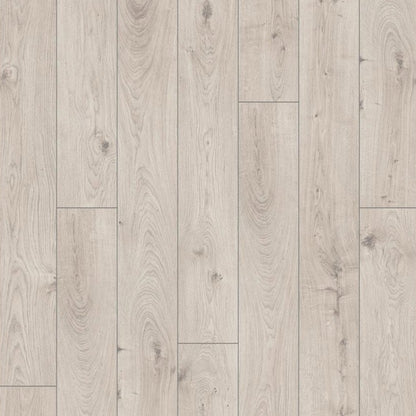 Everest Oak White - Mammut Long Plank 12mm Laminate Flooring (122379)