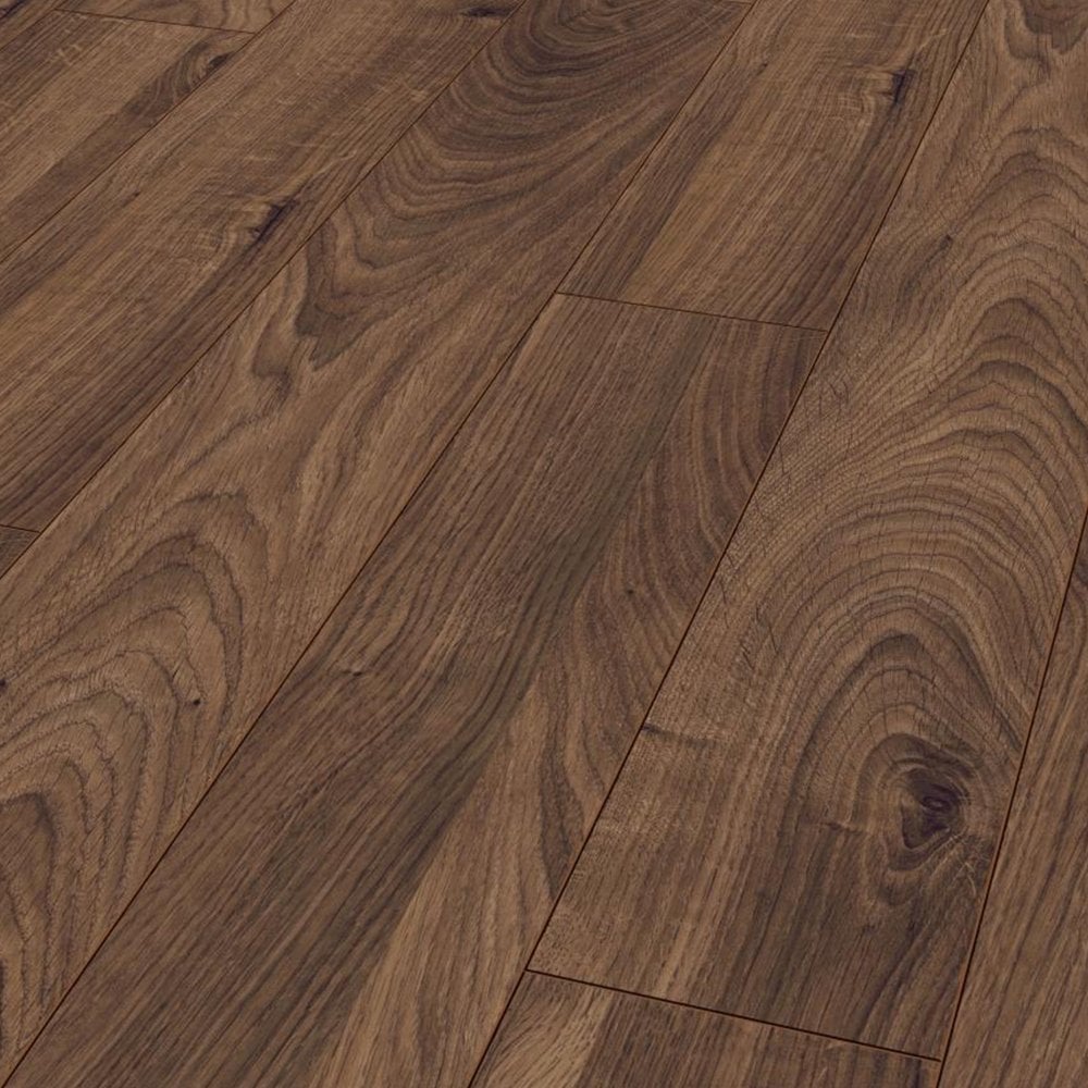 Everest Oak Dark - Mammut Long Plank 12mm Laminate Flooring (122382)