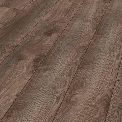 Macro Oak Brown - Mammut Long Plank 10mm Laminate Flooring (122390)