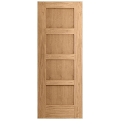 Oak Internal Unfinished Shaker Made-to-Measure FD30 Fire Door (122633)