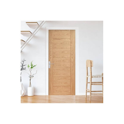 Oak Internal Fully Finished Pedrena Made-to-Measure FD30 Fire Door (122653)