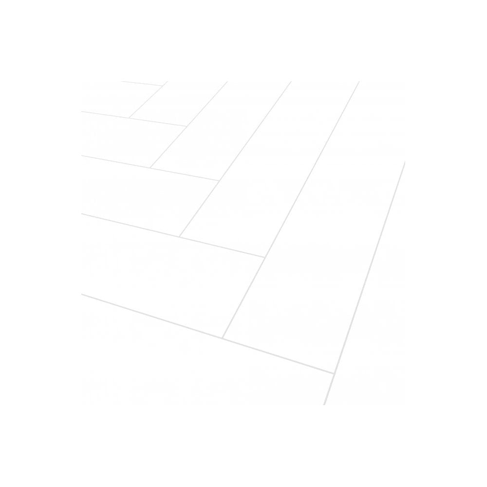 Liberty Floors | White - Lustre Stone SPC Herringbone Vinyl Flooring Sample (SKU-344742)