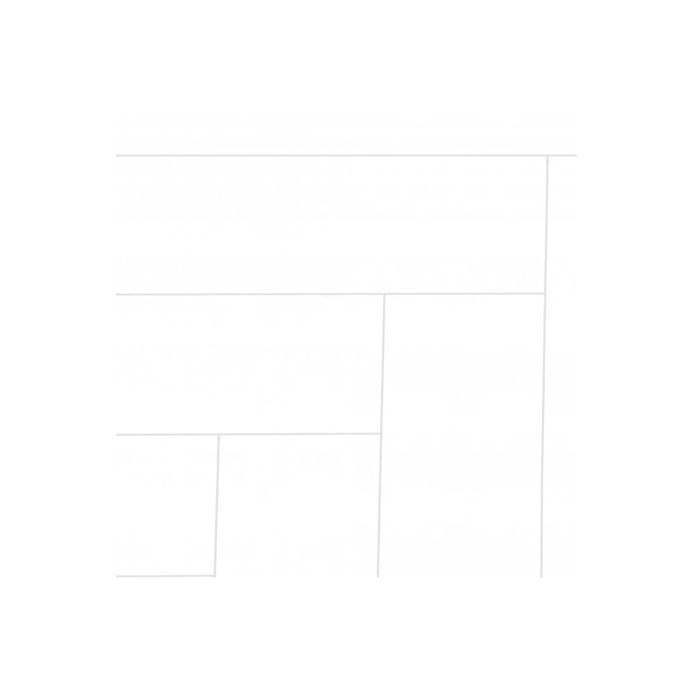 Liberty Floors | White - Lustre Stone SPC Herringbone Vinyl Flooring Sample (SKU-344742)