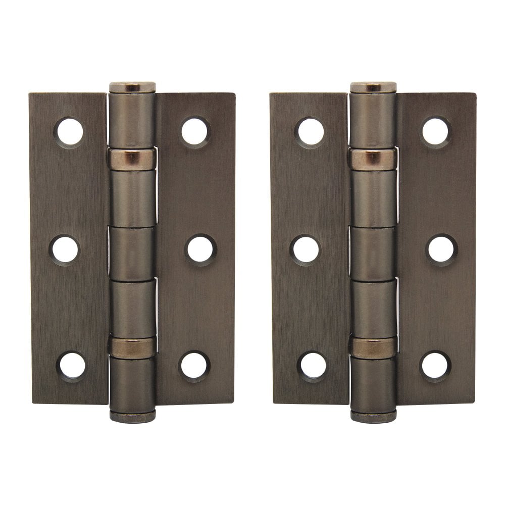 75mm (3") Ball Bearing Hinge Pair - Gun Metal Grey (113896)