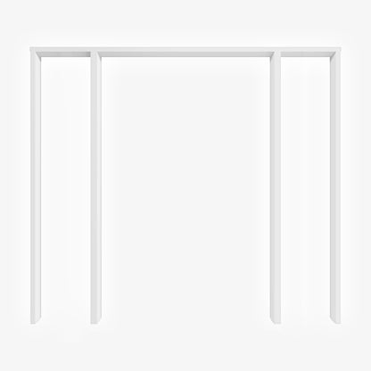 White Primed Internal Shaker 4L Obscure Glass Sidelight Room Divider Set (123165)