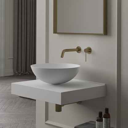 Estuary Round Countertop Stone Basin 420mm