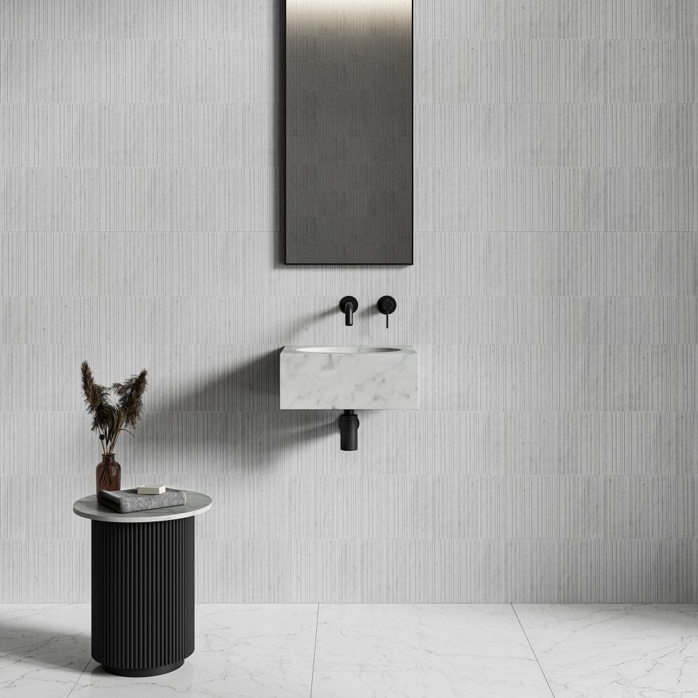 Horizon Carrara Marble Wall Hung Basin 400mm