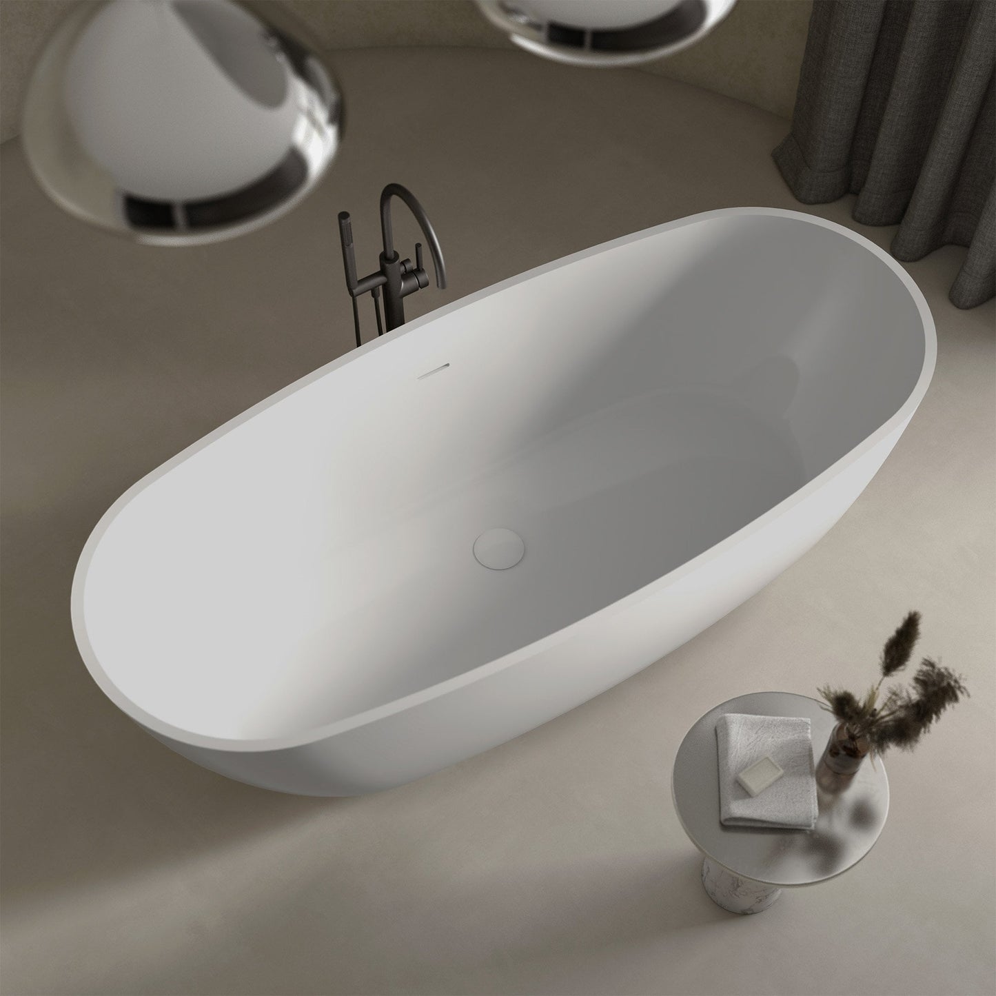 Tunis Freestanding Stone Bath 1600mm