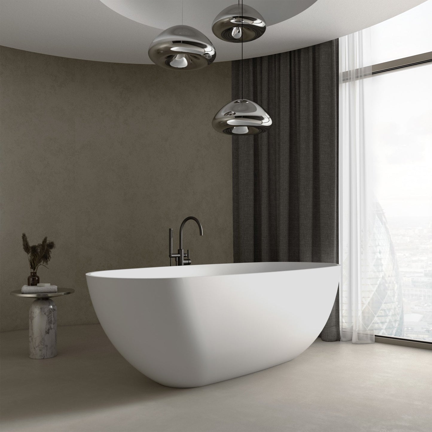 Tunis Freestanding Stone Bath 1600mm