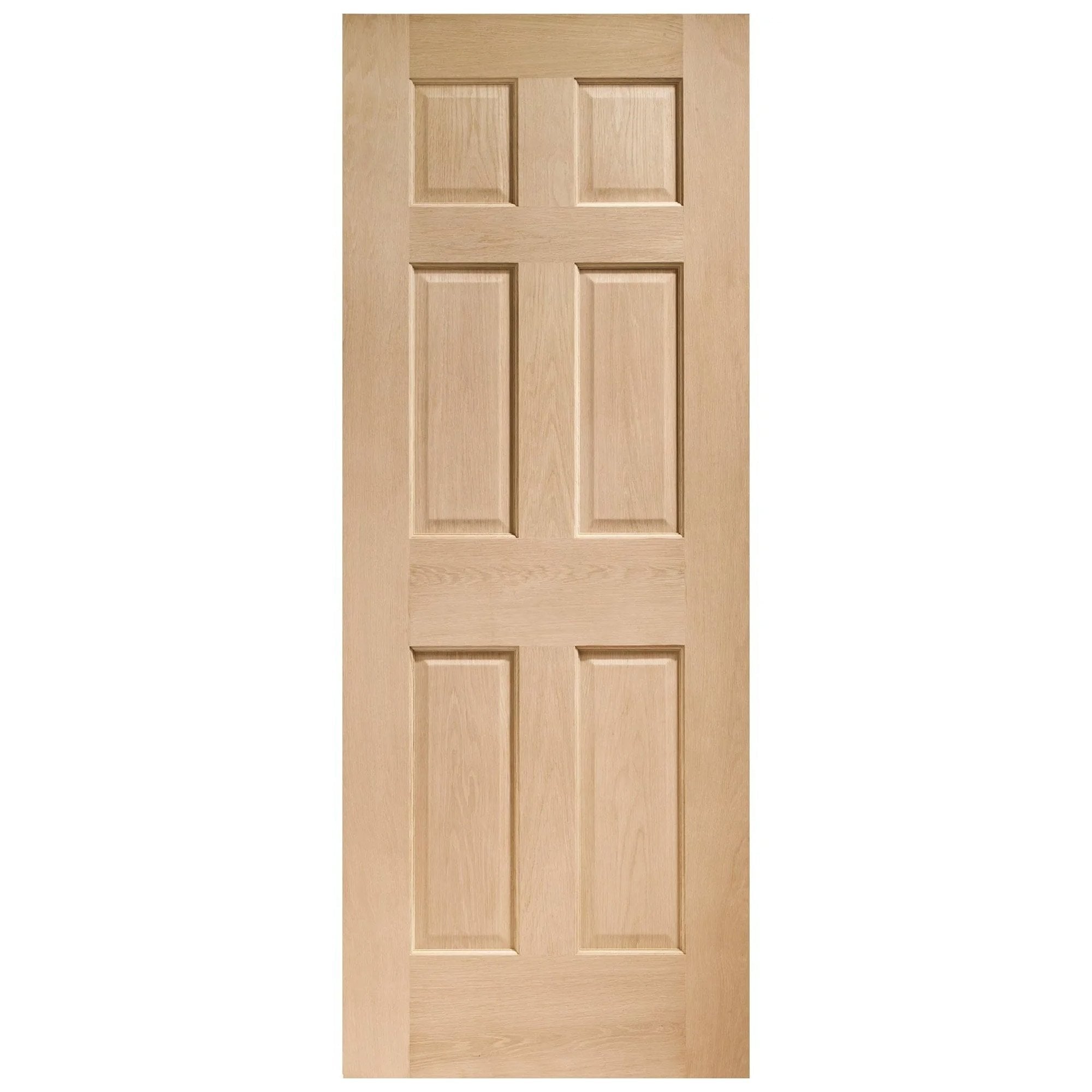Jeld-Wen White Oak Unfinished Internal Oregon 6 Panel Door