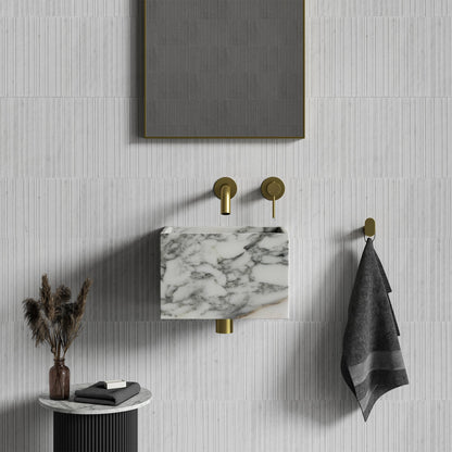 Melody Arabescato Marble Wall Hung Basin 300mm