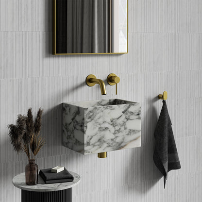 Melody Arabescato Marble Wall Hung Basin 300mm