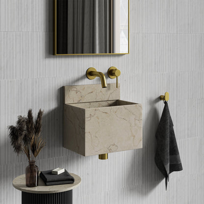 Melody Crema Marfil Marble Wall Hung Basin 300mm