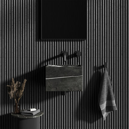 Melody Pietra Grey Marble Wall Hung Basin 300mm