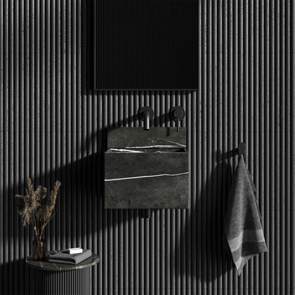 Melody Pietra Grey Marble Wall Hung Basin 300mm