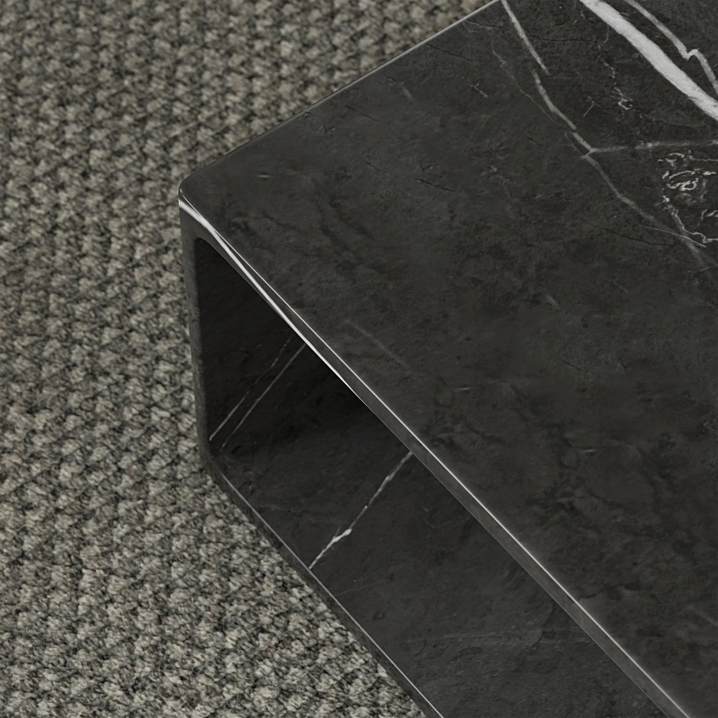 Tempo Pietra Grey Marble Coffee Table 800mm