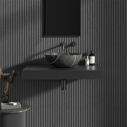 Zephyr Pietra Grey Marble Countertop Basin 400mm