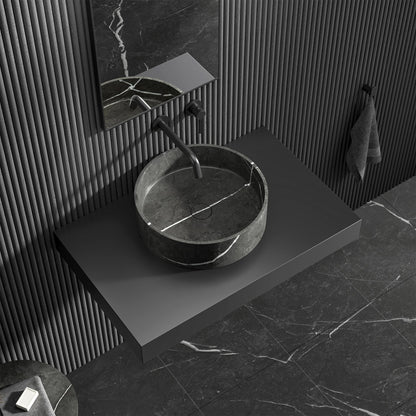 Arc Pietra Grey Marble Countertop Basin 400mm