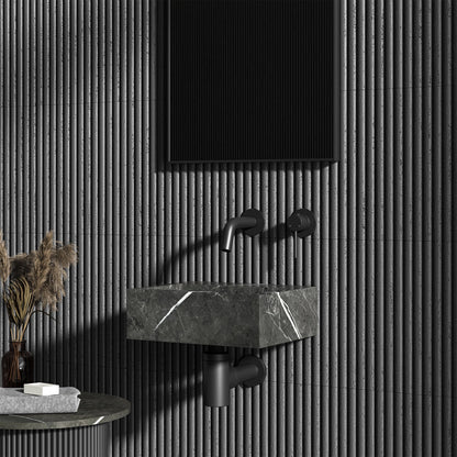 Craft Pietra Grey Marble Wall Hung Basin 300mm