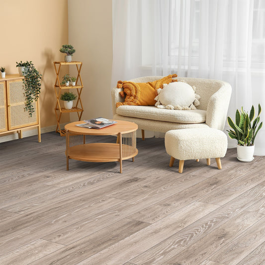 Boulder Oak - Eurohome Vario+ 12mm Laminate Flooring (57821)