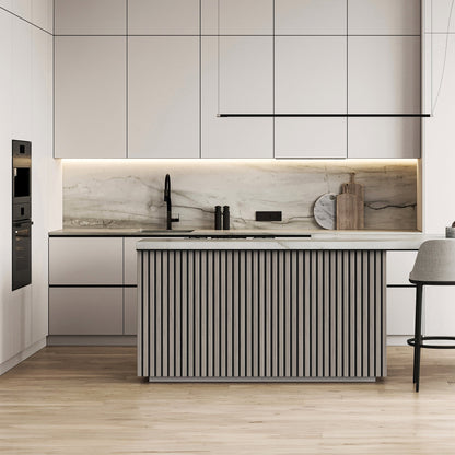Light Grey - Elevation Acoustic 20mm Fully Finished Wall Panelling (120982)