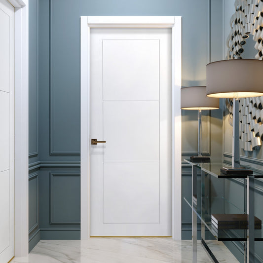 B-Grade White Internal Primed Temple FD30 Fire Door (123684)