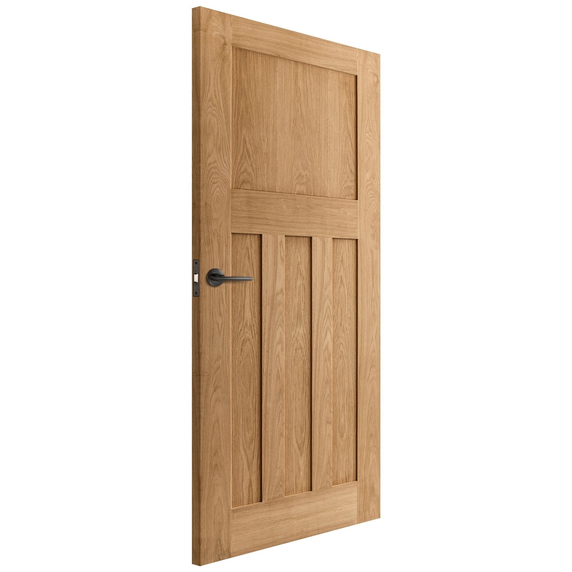 B-Grade Oak Internal Unfinished 1930's DX 4 Panel Door (123687)