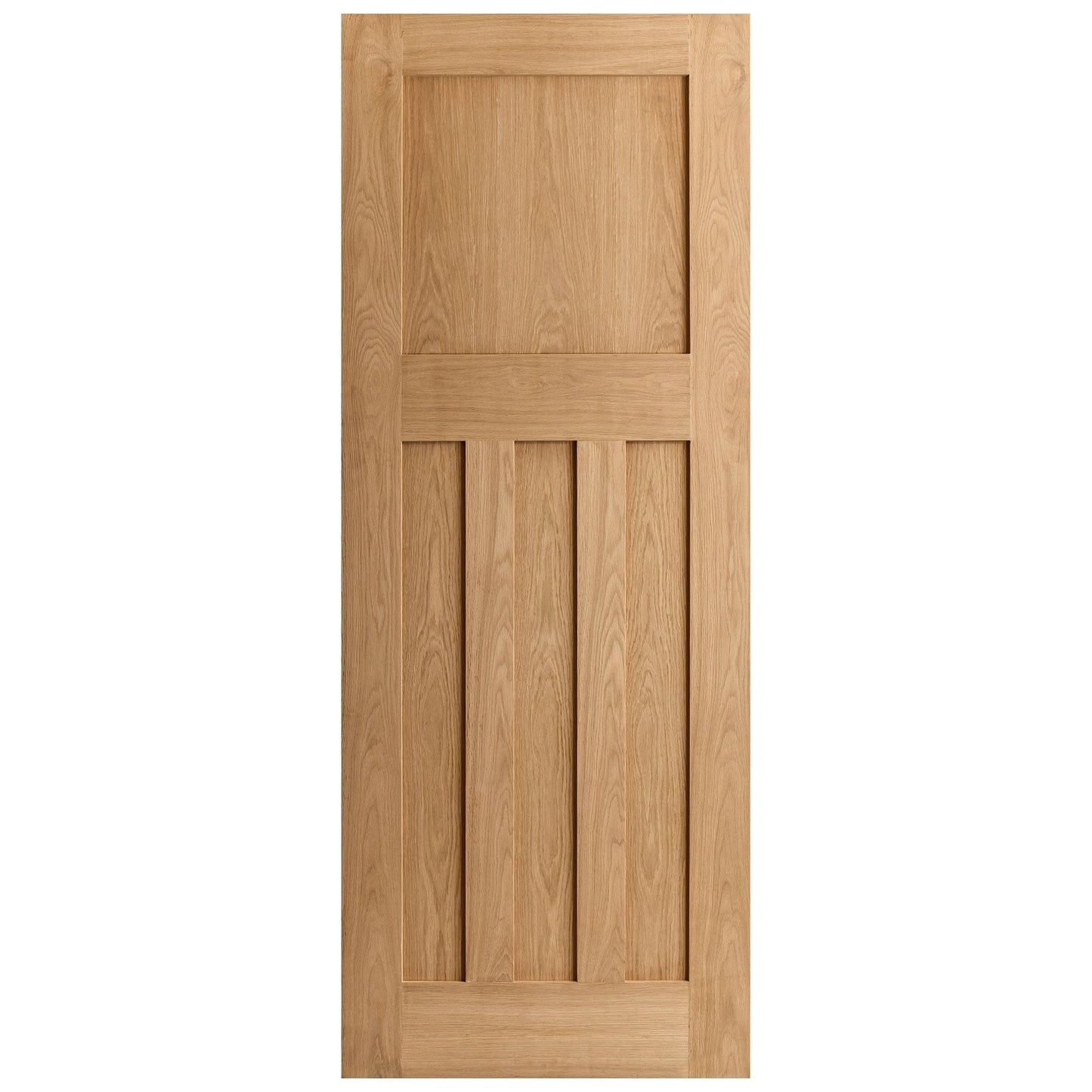 B-Grade Oak Internal Unfinished 1930's DX 4 Panel Door (123687)