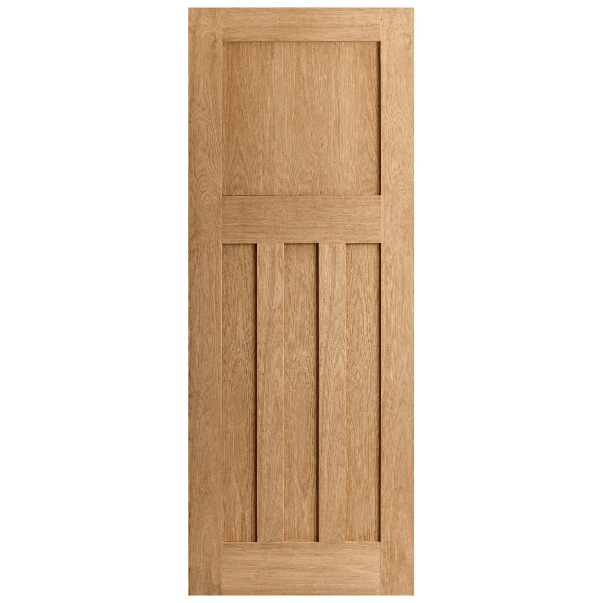 B-Grade Oak Internal Unfinished 1930's DX 4 Panel Door (123687)