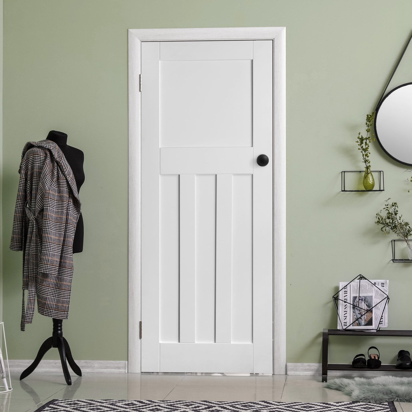 B-Grade White Internal Primed 1930's DX Door (123689)