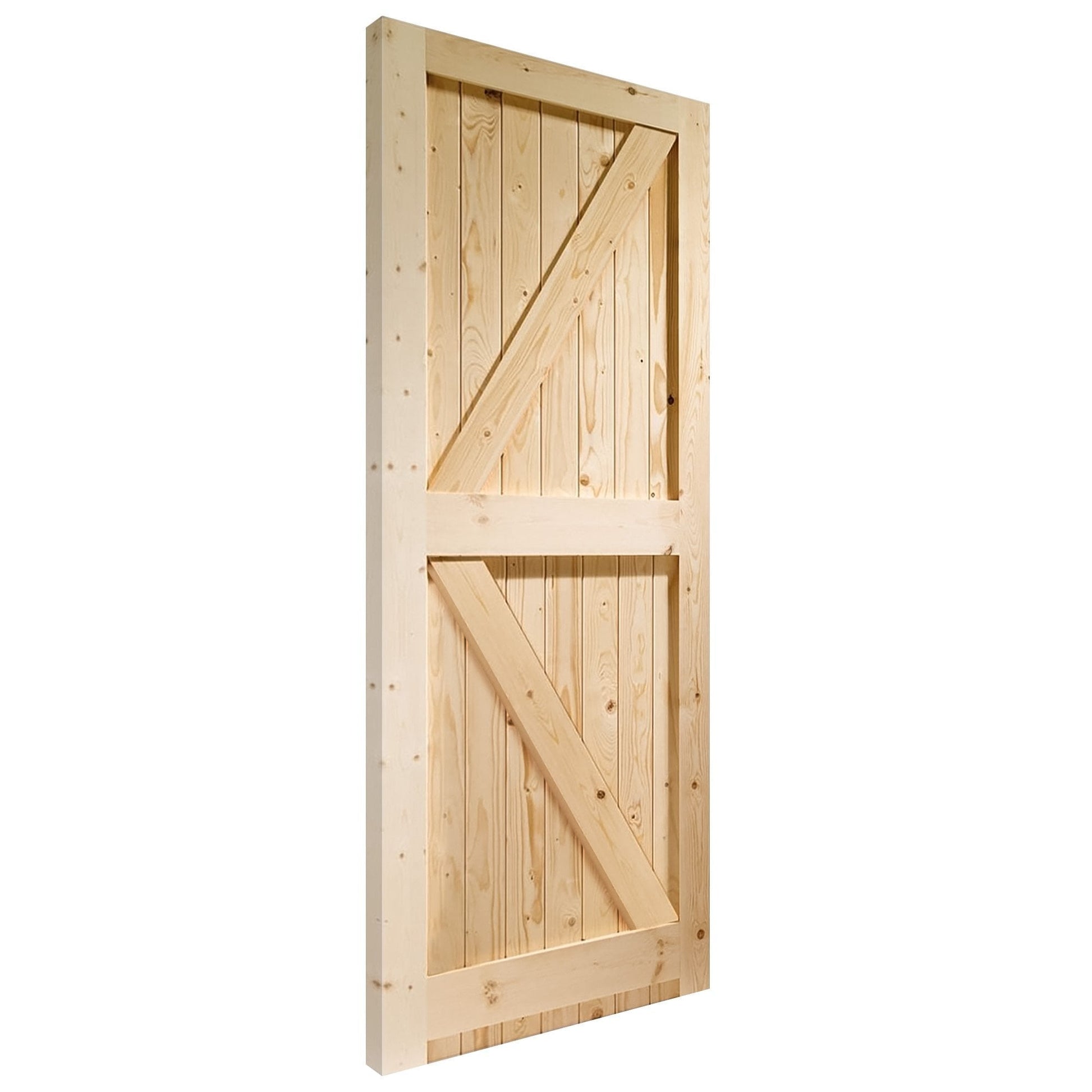 B-Grade Solid Pine External Unfinished Framed, Ledged & Braced Gate (123691)