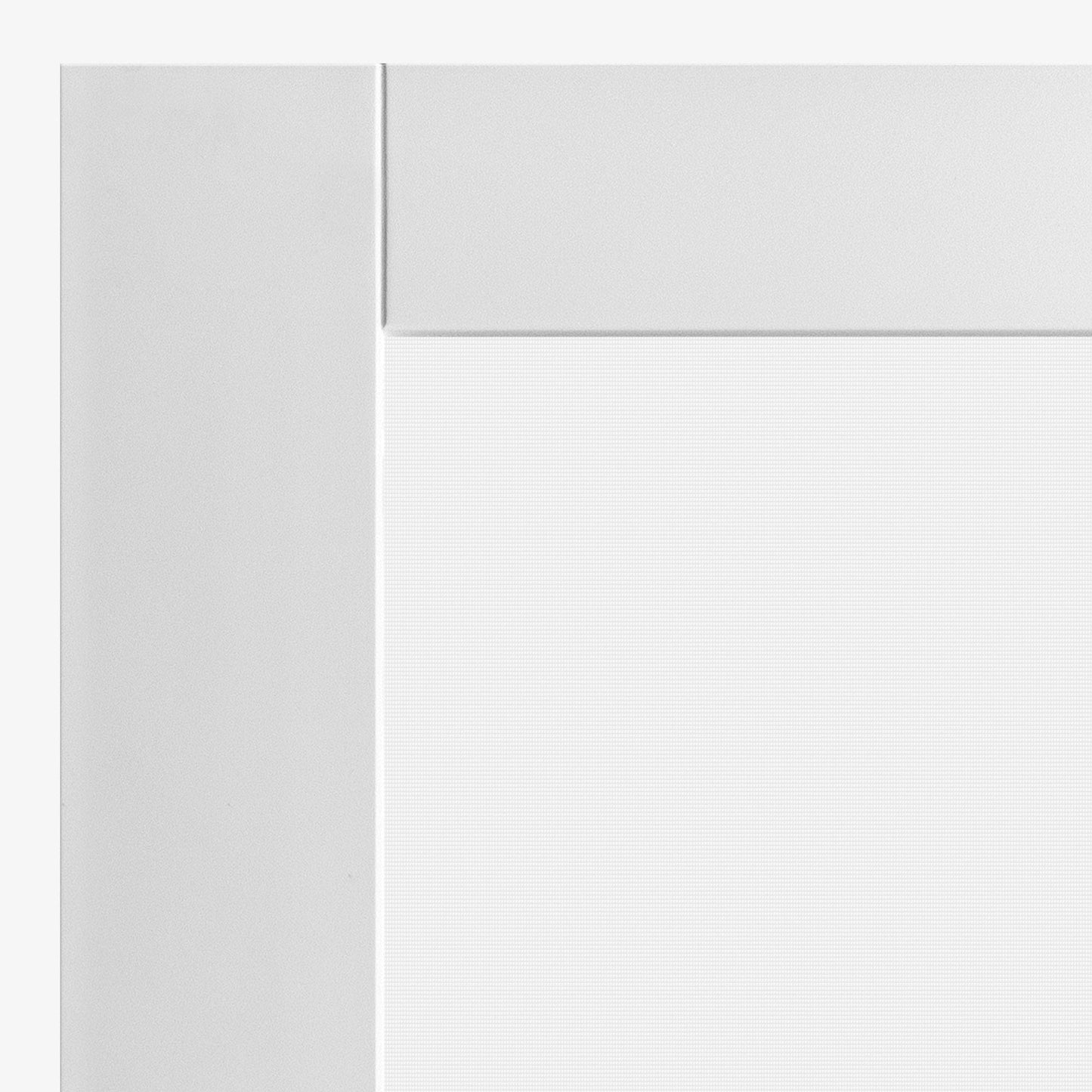B-Grade White Internal Primed Pattern 10 Ocean Glass Door (123693)