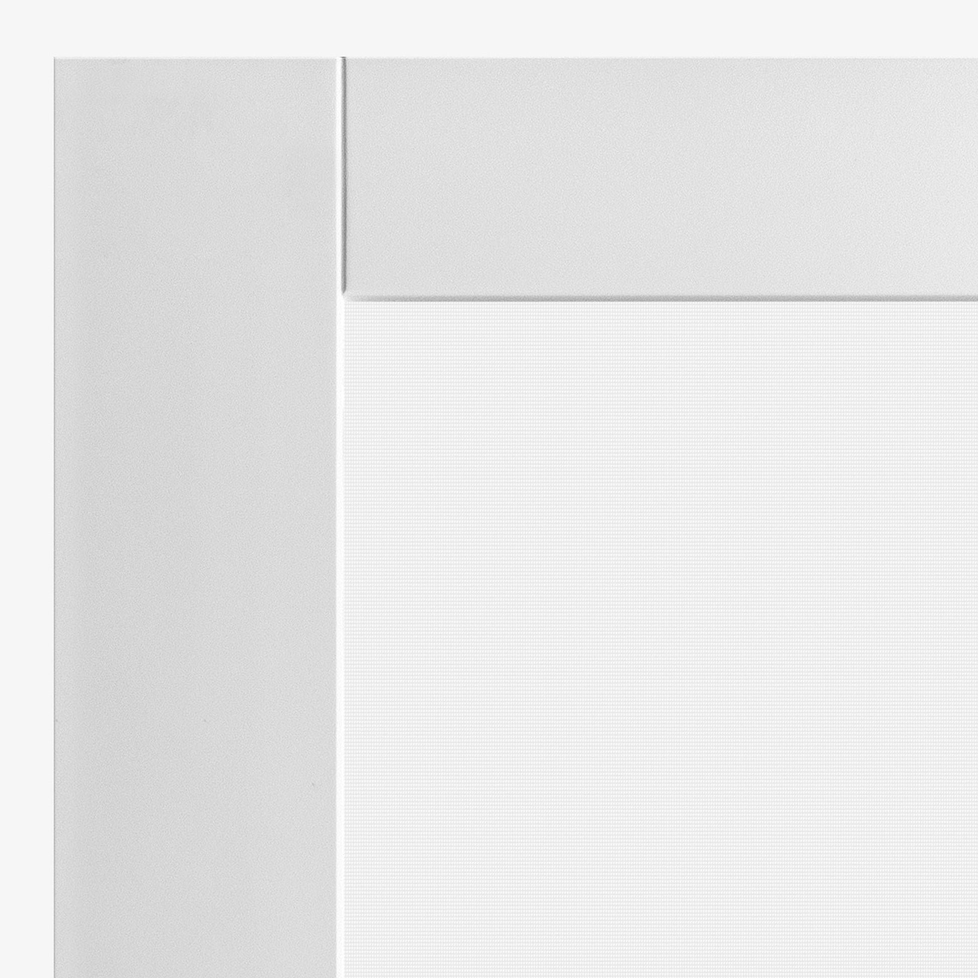 B-Grade White Internal Primed Pattern 10 Ocean Glass Door (123693)