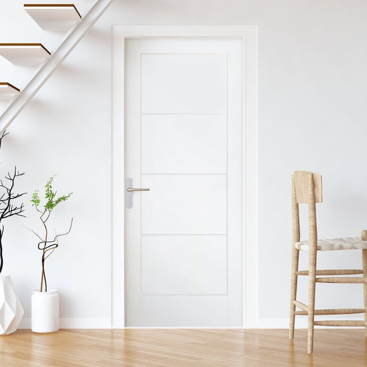 B-Grade White Internal Moulded Smooth Lifestyle Ladder Door (123694)
