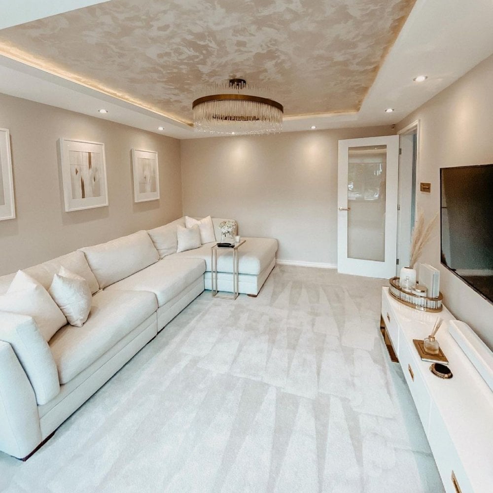 B-Grade White Internal Primed Pattern 10 Clear Glass Door (123702)