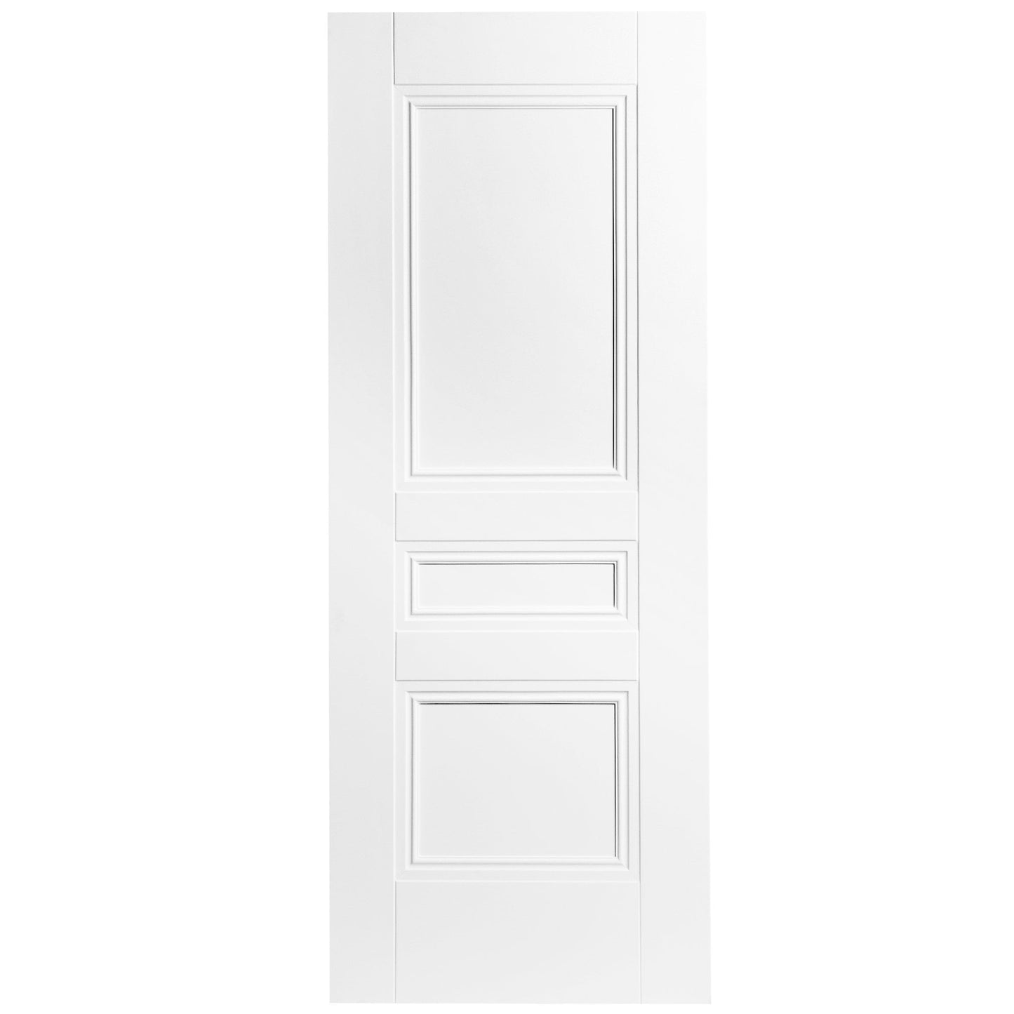 B-Grade White Internal Primed Elegance Henley 3 Panel Door (123705)