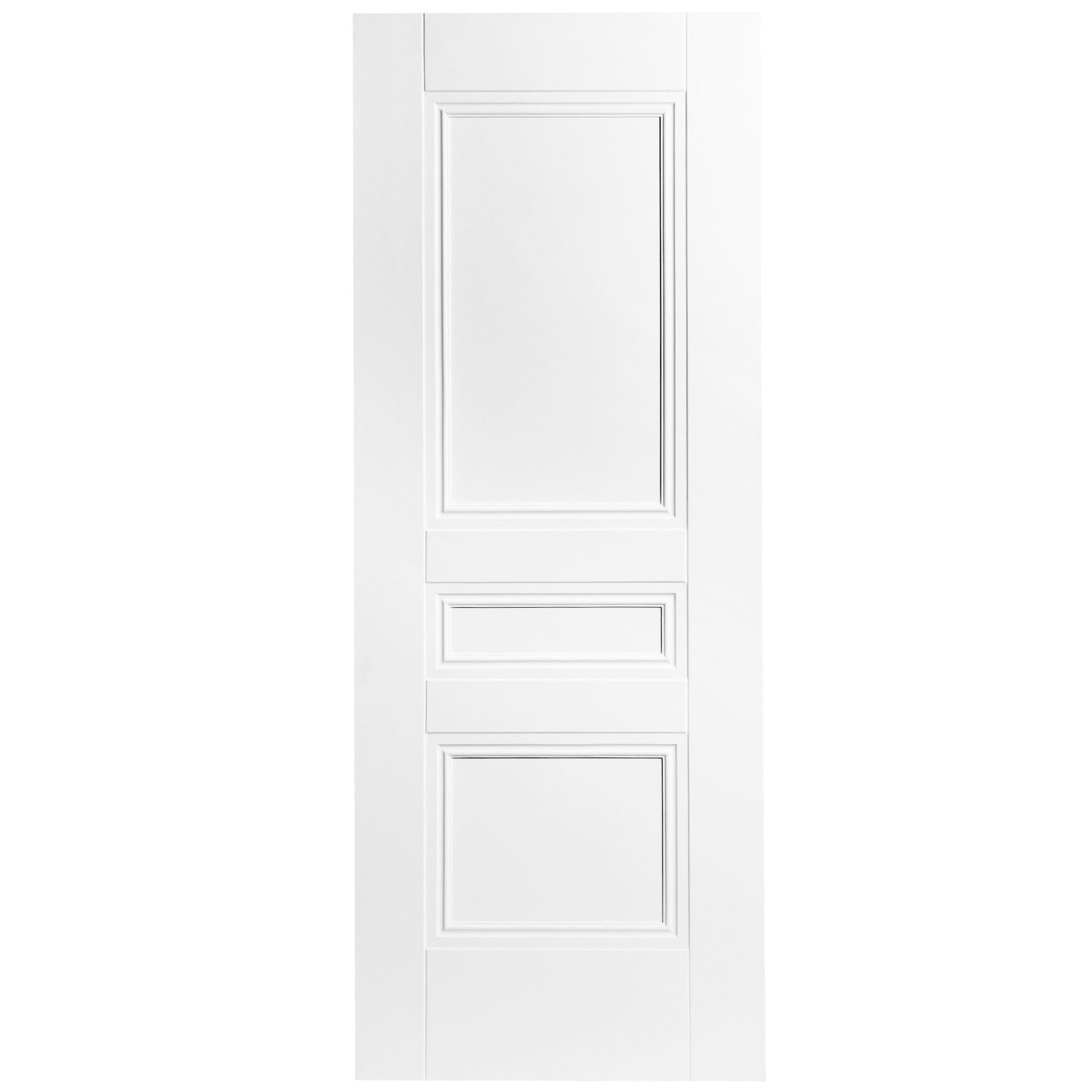B-Grade White Internal Primed Elegance Henley 3 Panel Door (123705)