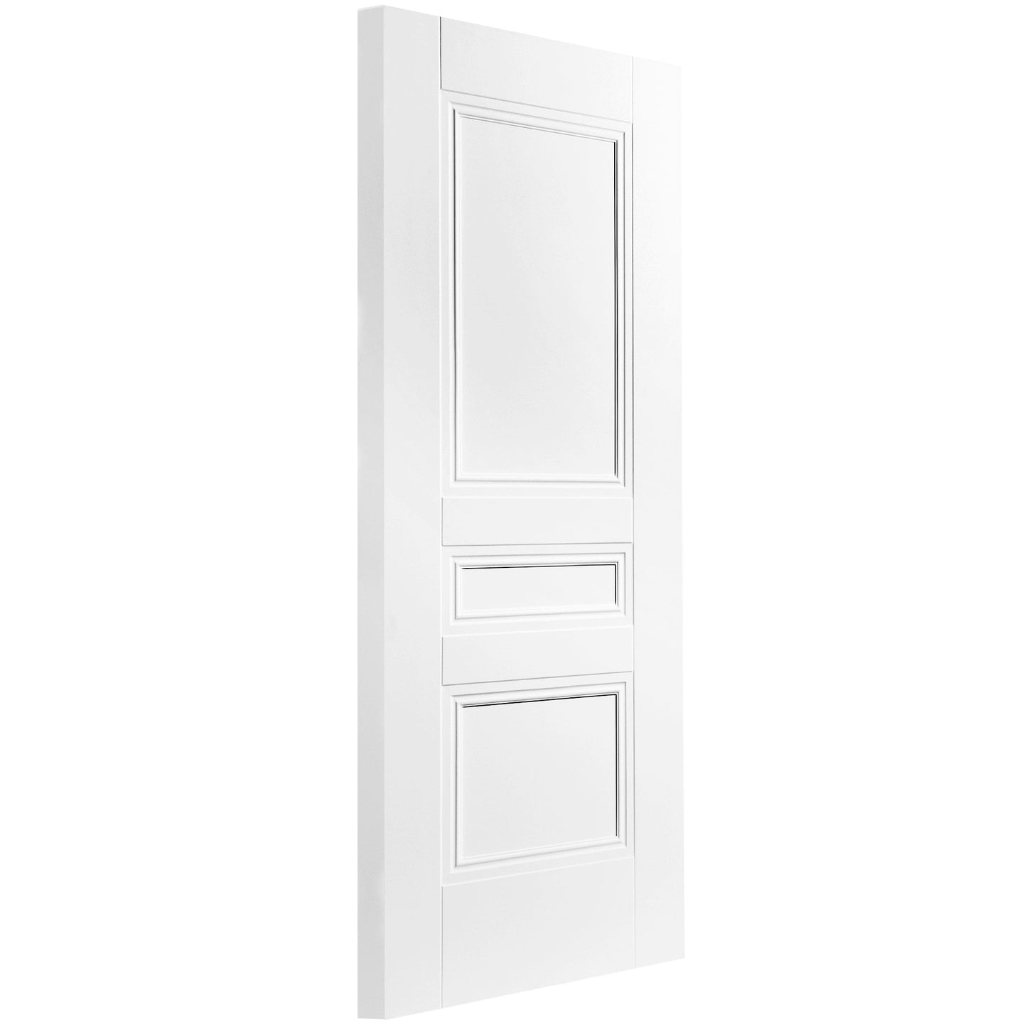 B-Grade White Internal Primed Elegance Henley 3 Panel Door (123705)