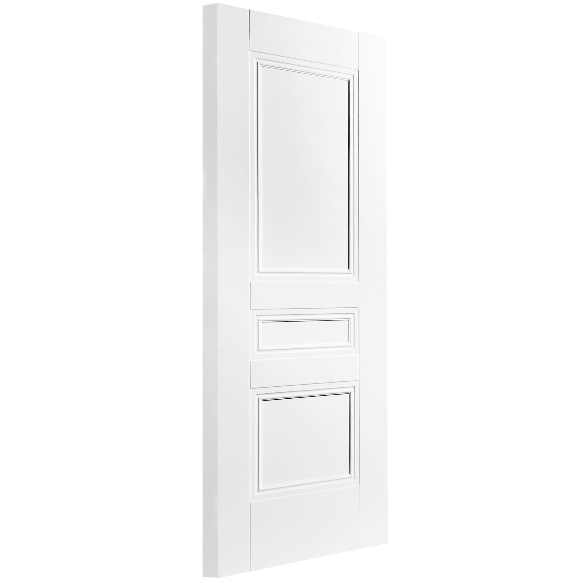 B-Grade White Internal Primed Elegance Henley 3 Panel Door (123705)