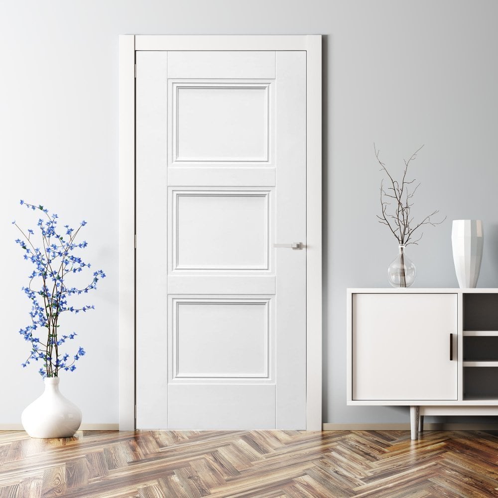 B-Grade White Internal Primed Elegance Ripley FD30 Fire Door (123708)
