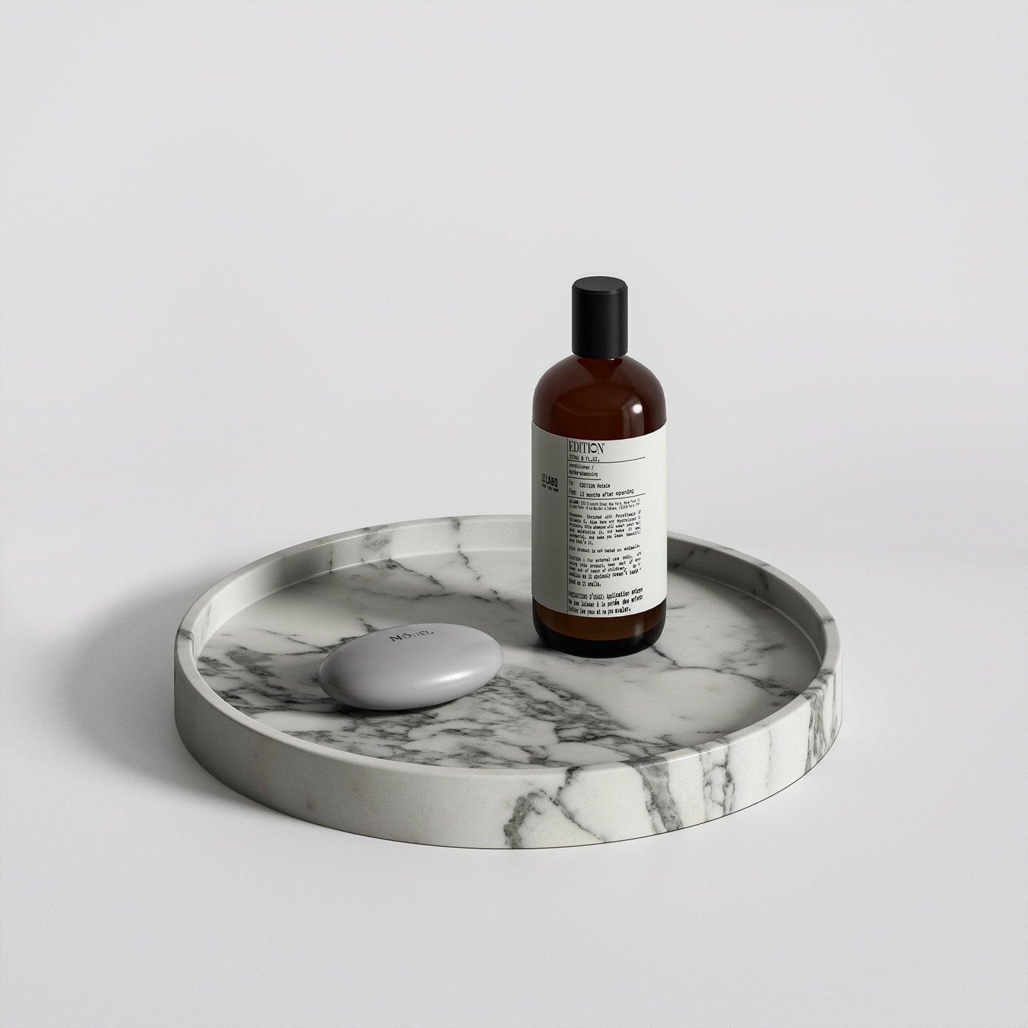 Affinity Arabescato Marble Round Tray