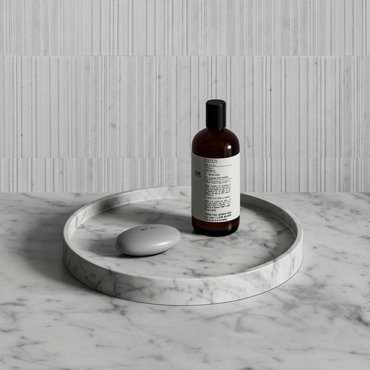 Affinity Carrara Marble Round Tray