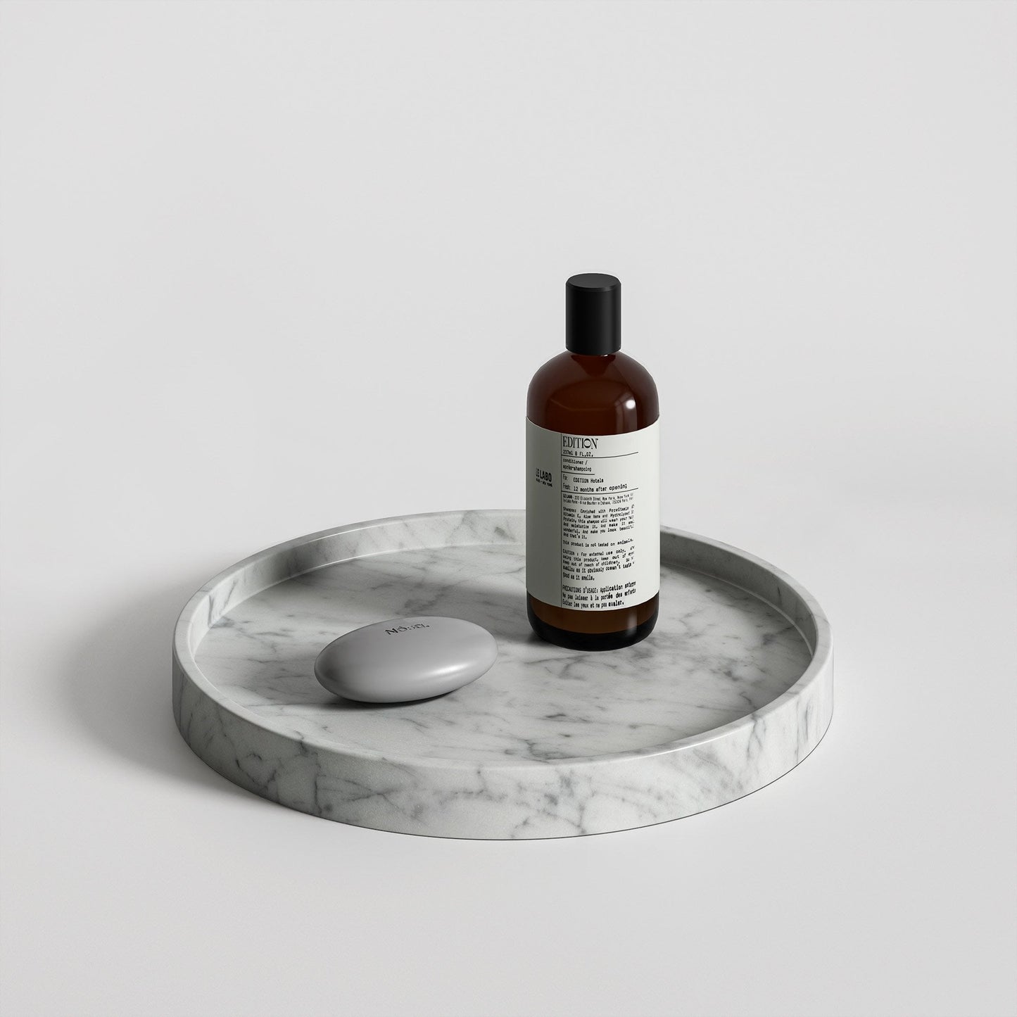 Affinity Carrara Marble Round Tray