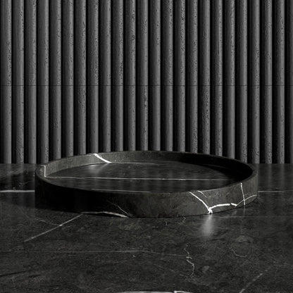 Affinity Pietra Grey Marble Round Tray