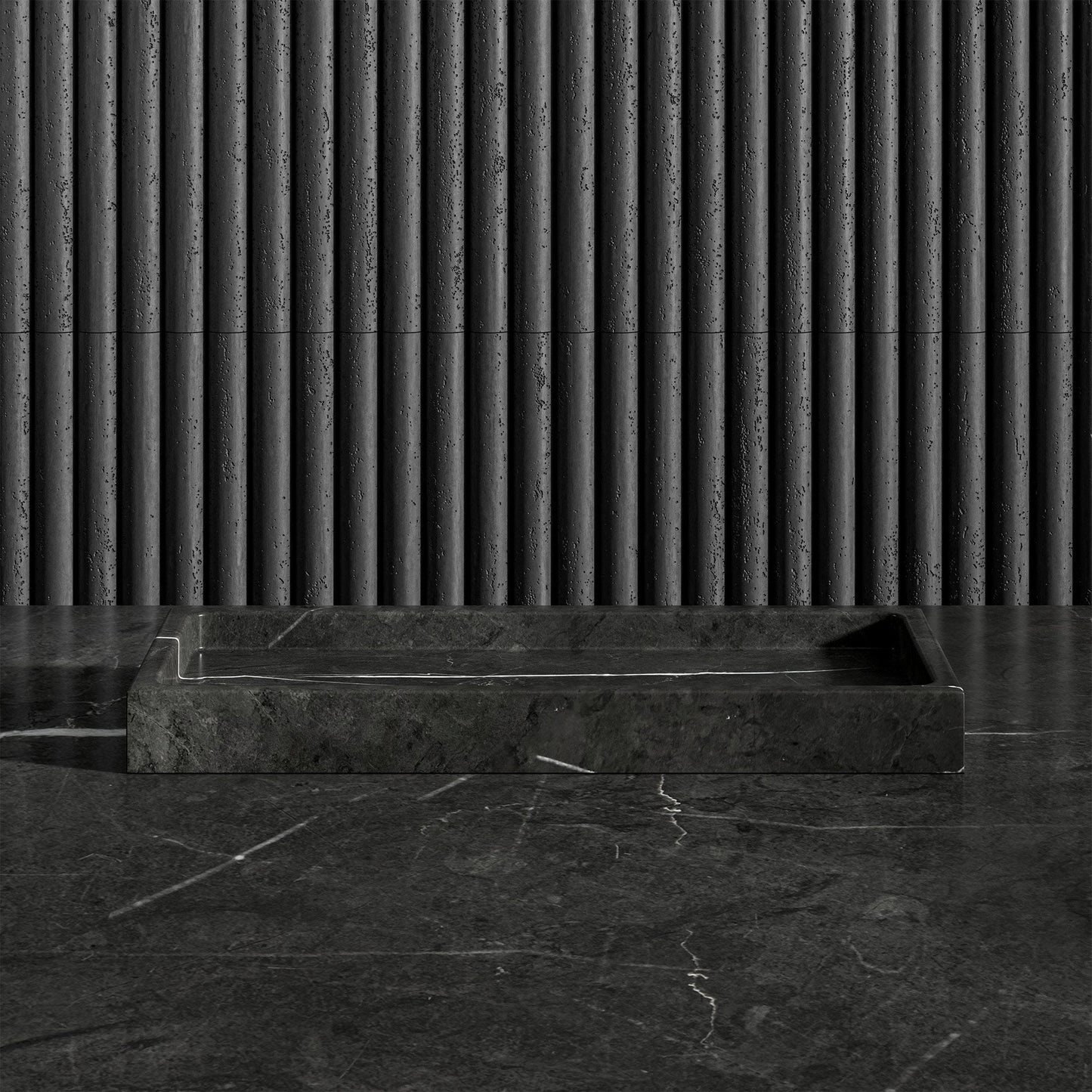 Affinity Pietra Grey Marble Rectangular Tray