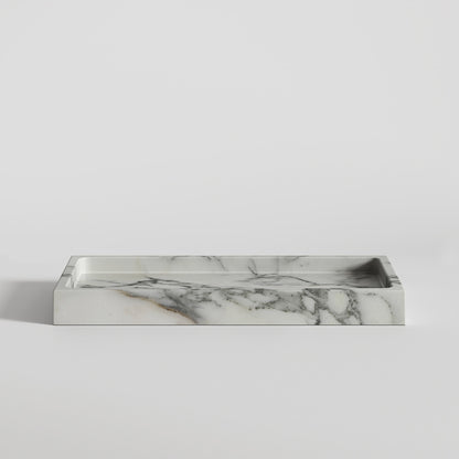Affinity Arabescato Marble Rectangular Tray