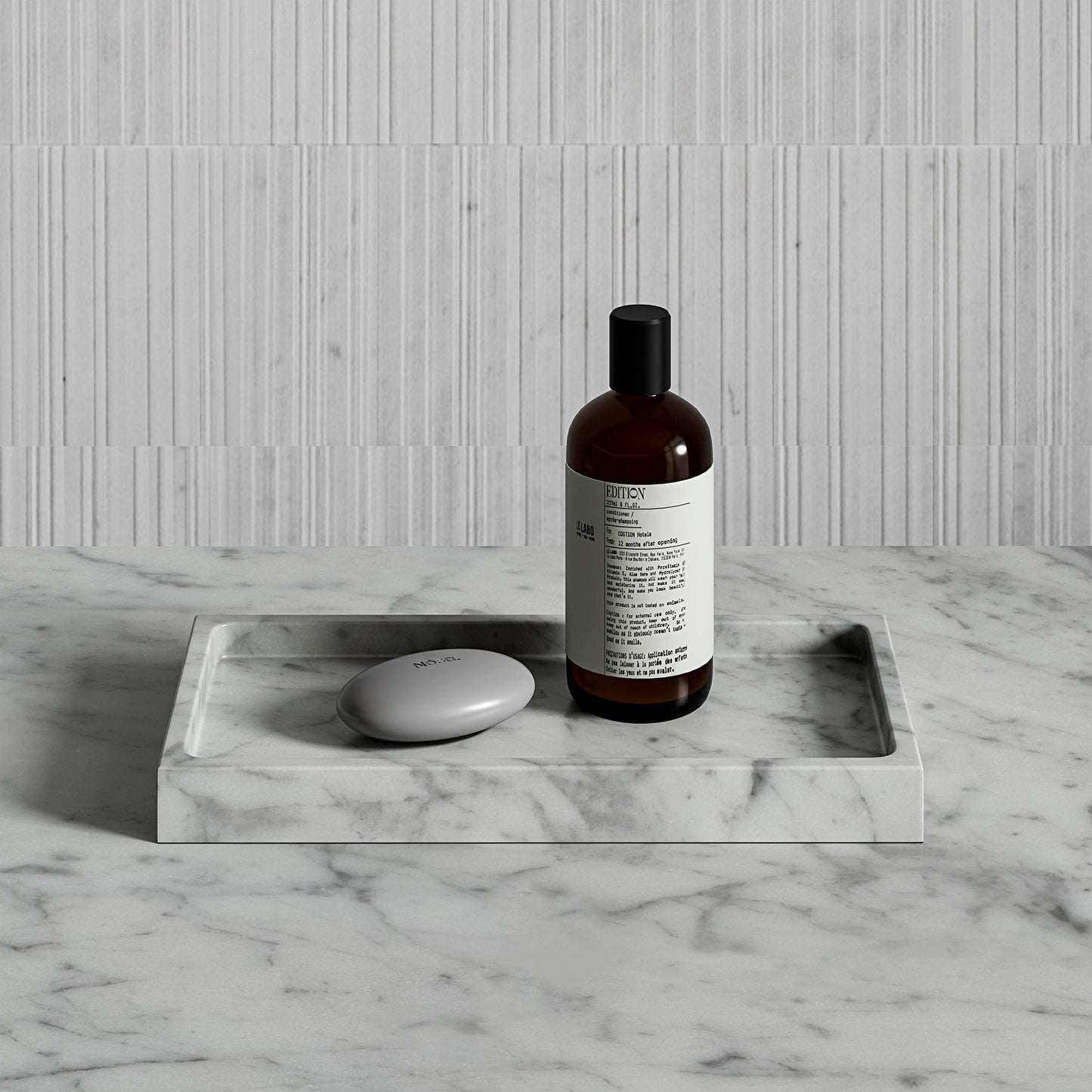 Affinity Carrara Marble Rectangular Tray